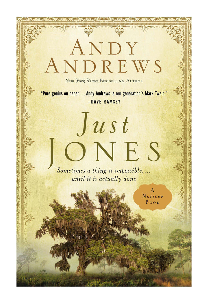 September Book of the Month Preview: Just Jones by Andy Andrews (A Noticer Book)